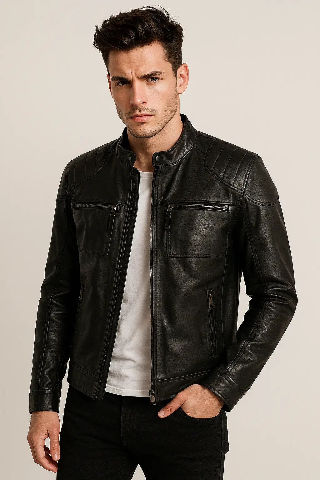 Berlin_Pure_Leather_Jacket for Men in Porto