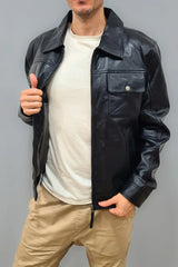 Budapest Leather Jacket Open for Men Genuine Leather Jackets in Portugal Germany Spain America UK Europe Asia