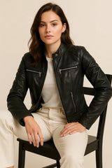 Buenos Aires Leather Jacket for Women Ireland Europe Genuine Pure Leather