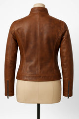 Cairo Leather Jacket Back for Women in Europe
