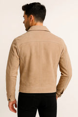 Light Brown Leather Jacket for Men