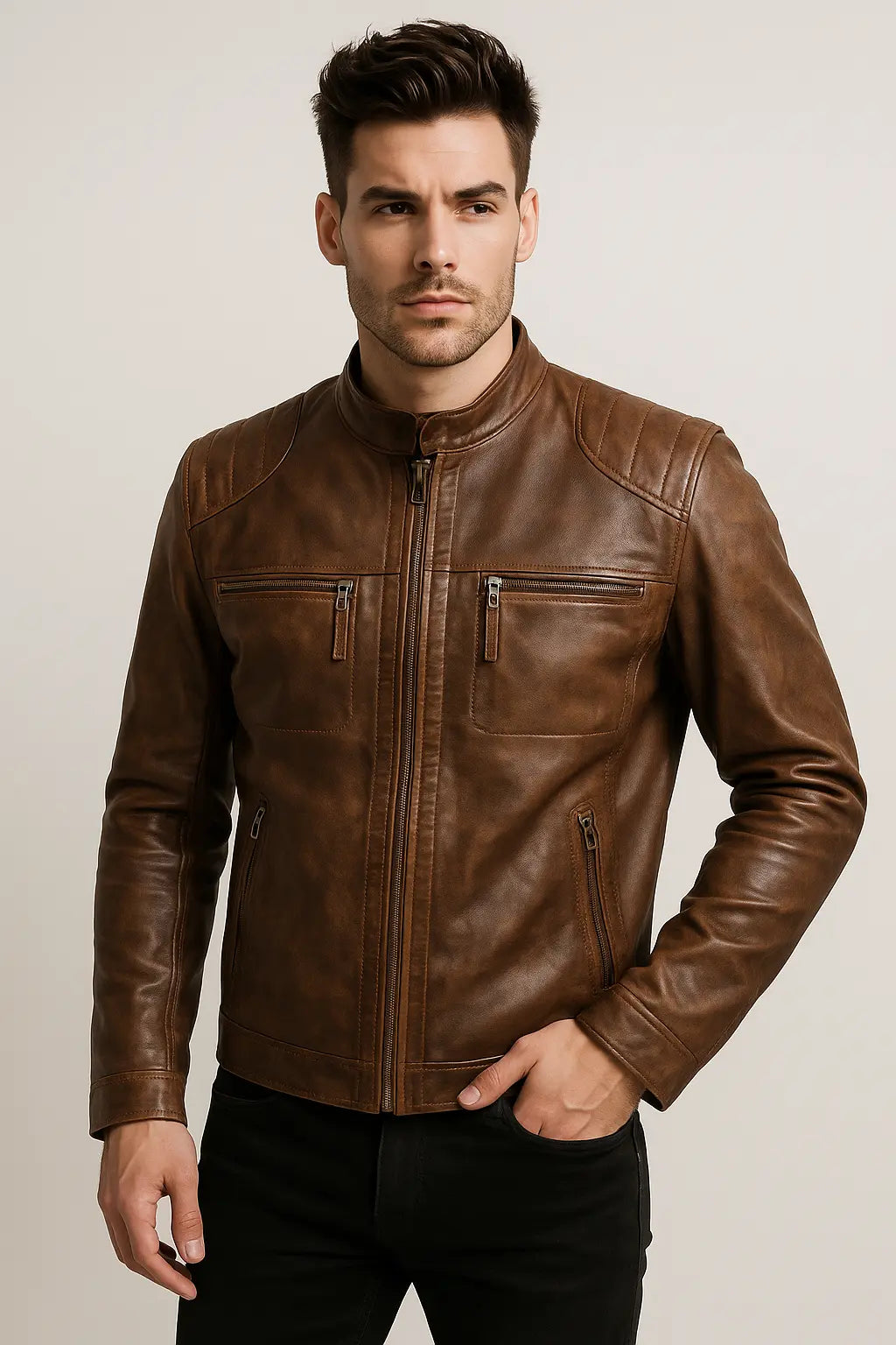 Oxford Leather Jacket
