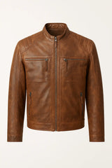 Oxford Leather Jacket Front