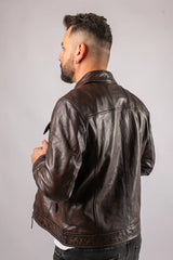 Men Leather Jacket Pure Sheep Leather in Portugal Europe