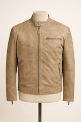 Toledo Leather Jacket Front