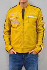 Biker Leather Jacket Colorful Attractive all Sizes