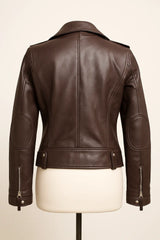 Zurich Leather Jacket Back