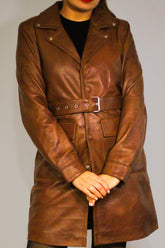 Calafate Leather Coat