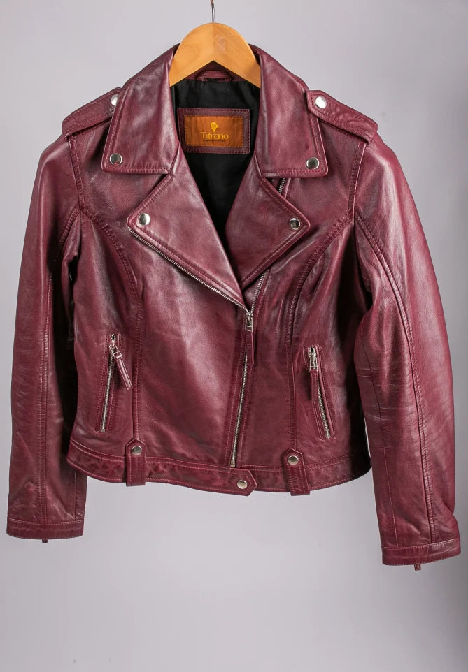 Veste Biker en Cuir Shiraz