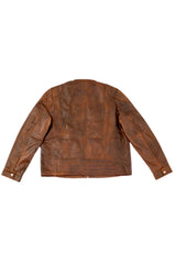 Veste en Cuir Oxford