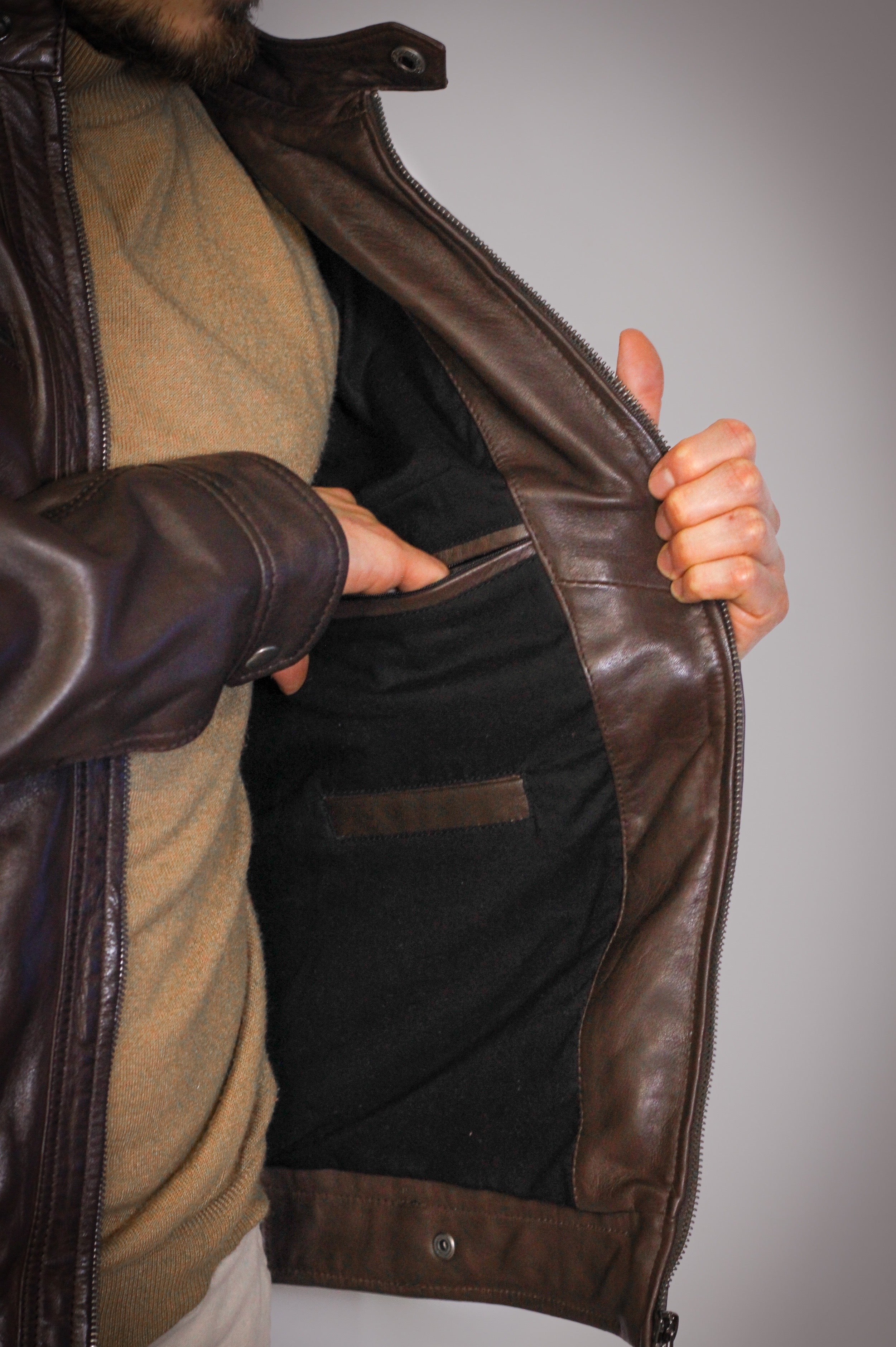 Chaqueta de Cuero Copenhague