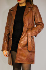 Manteau en Cuir Calafate