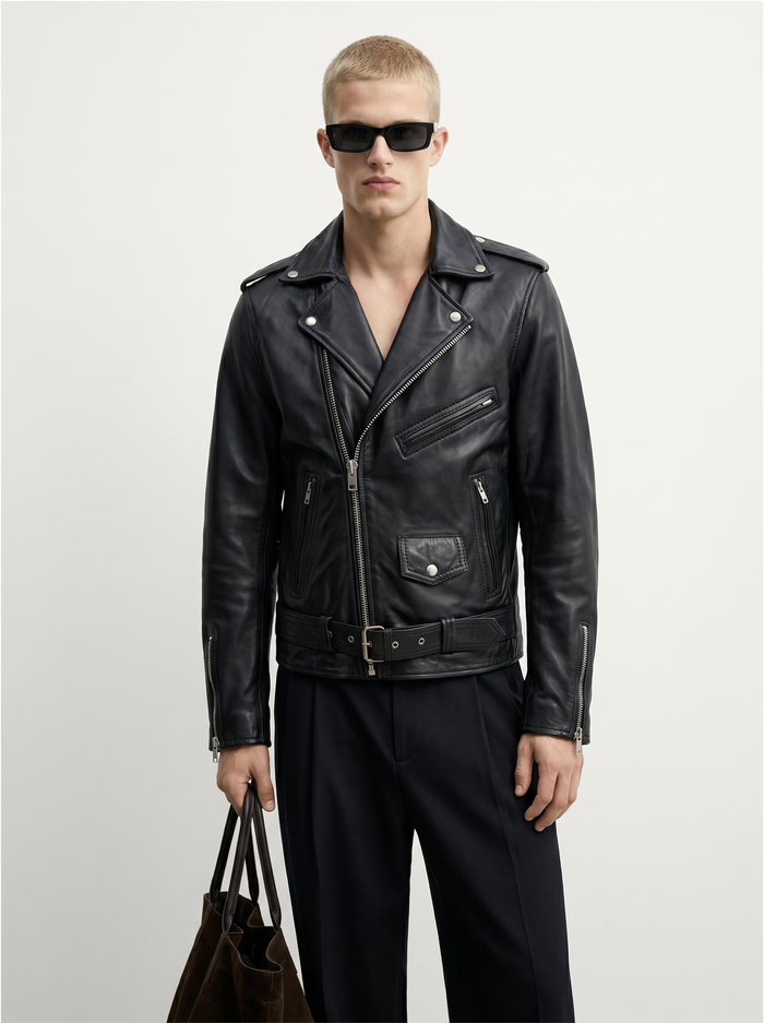 Chaqueta de Cuero Memphis Rockera